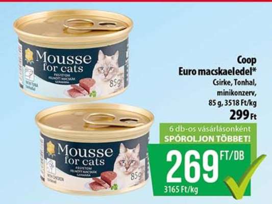 Coop Euro macskaeledel