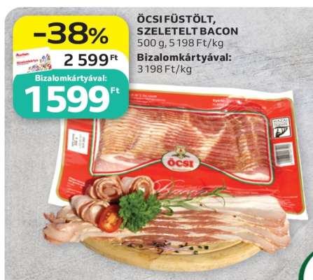 ÖCSI FÜSTÖLT, SZELETELT BACON