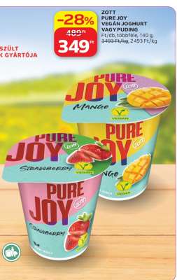 Zott Pure Joy Vegan Joghurt vagy Pudding