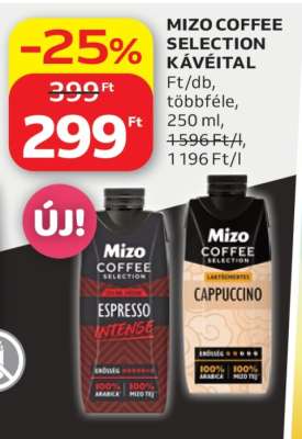 MIZO Coffee selection kávéital