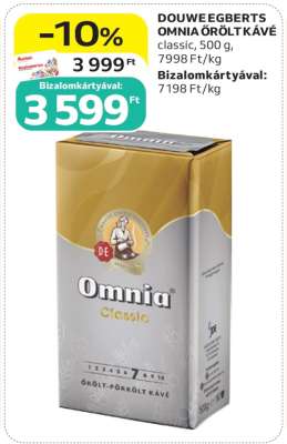 Douwe Egberts Omnia Őrölt Kávé