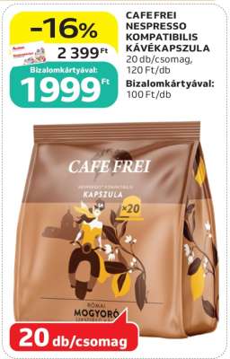 CAFE FREI NESPRESSO KOMPATIBILIS KÁVÉKAPSZULA