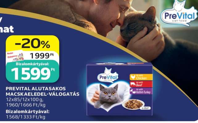 PREVITAL ALUTASAKOS MACSKAELEDEL-VÁLOGATÁS