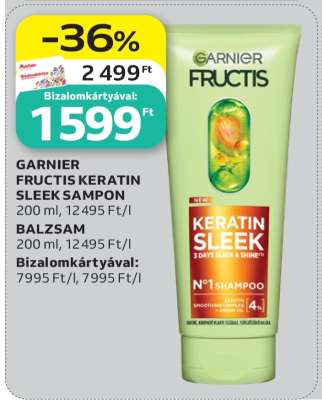 GARNIER FRUCTIS KERATIN SLEEK SAMPON