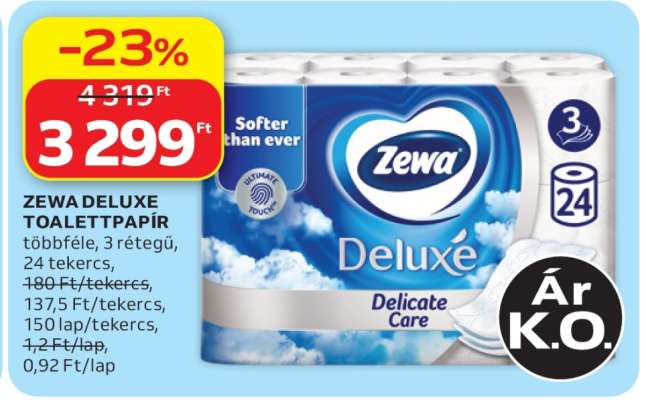 Zewa Deluxe toalettpapír