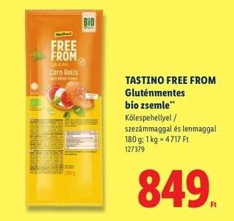 Tastino Free From Gluténmentes bio zsemle