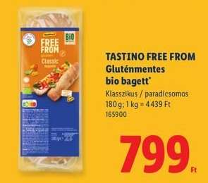 Tastino Free From Gluténmentes bio bagett