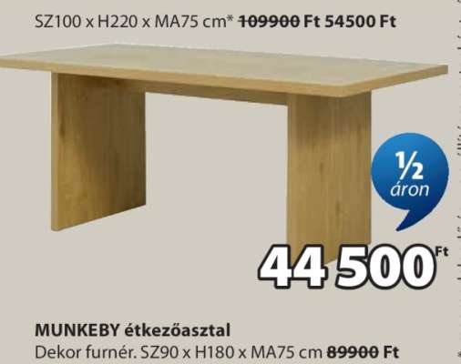 MUNKEBY étkezőasztal