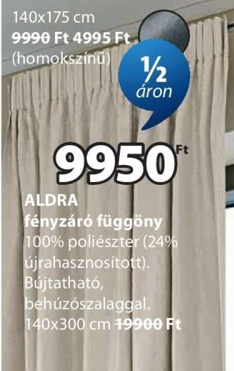 ALDRA fényzáró függöny