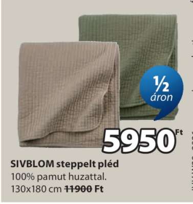 SIVBLOM steppelt pléd