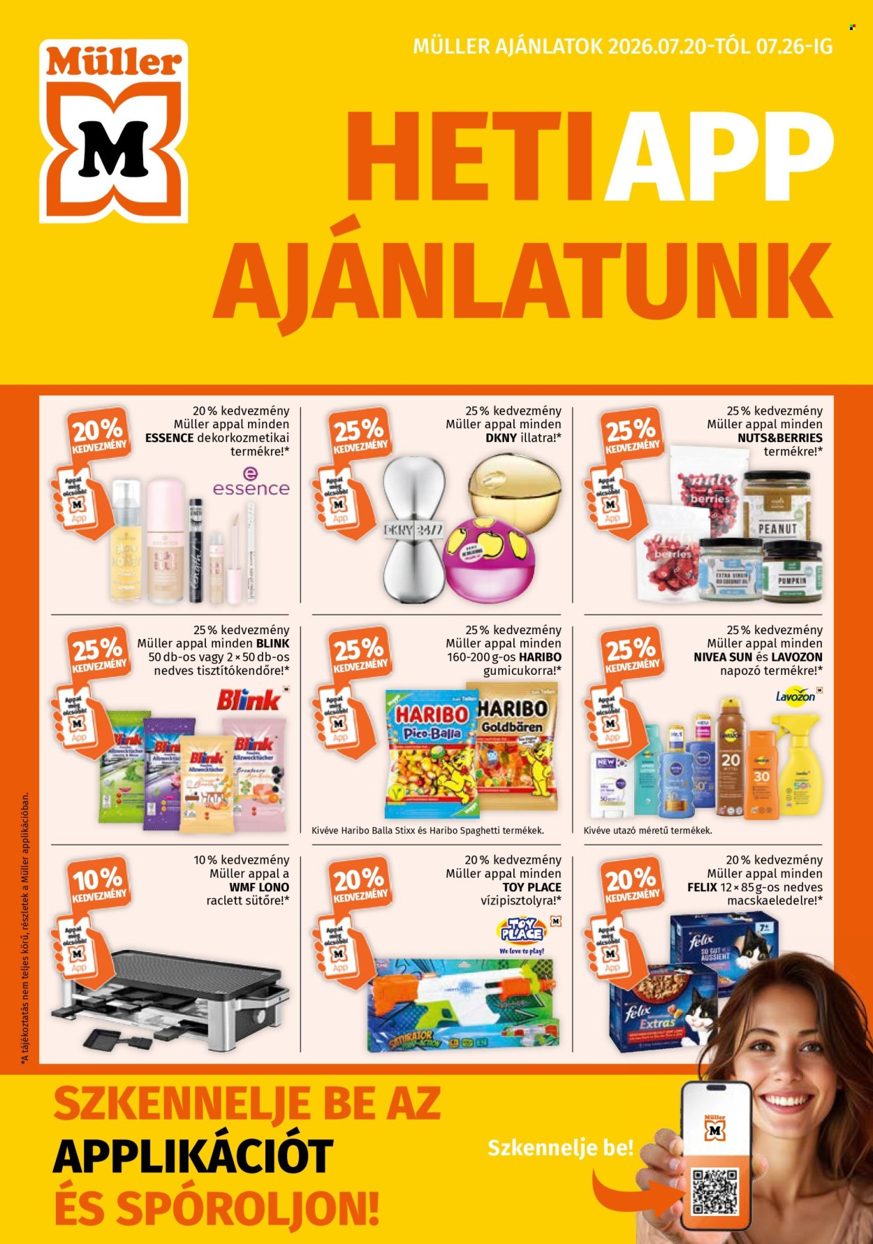 Müller akciós újságok - 2026.07.20 - 2026.07.26. Oldal 1
