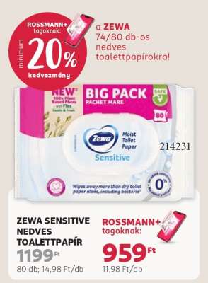 ZEWA SENSITIVE NEDVES TOALETTAPÍR