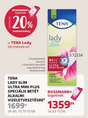 TENA LADY SLIM ULTRA MINI PLUS