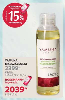 YAMUNA MASSZÁZSOLAJ