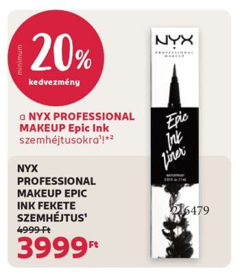 NYX PROFESSIONAL MAKEUP EPIC INK FEKETE SZEMHÉJTUS
