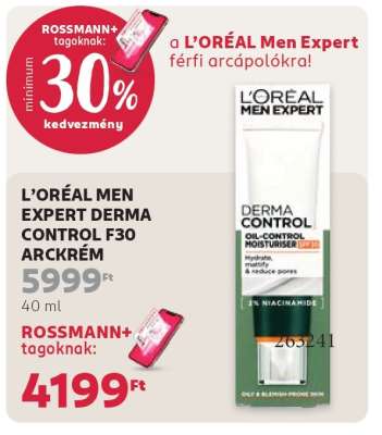 L'ORÉAL MEN EXPERT DERMA CONTROL F30 ARCKRÉM