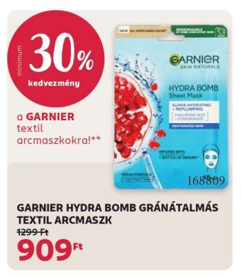 GARNIER HYDRA BOMB GRÁNÁTALMÁS TEXTIL ARCMASZK