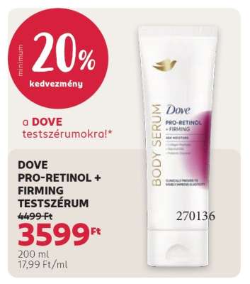 DOVE PRO-RETINOL + FIRMING TESTSZÉRUM