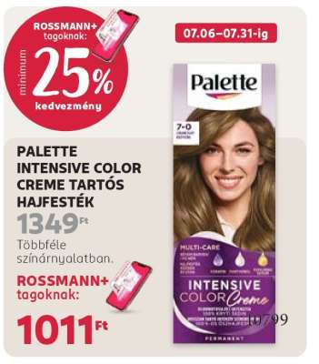 PALETTE INTENSIVE COLOR CREME TARTÓS HAJFESTÉK
