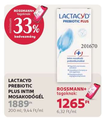 LACTACYD PREBIOTIC PLUS INTIM MOSAKODÓGÉL
