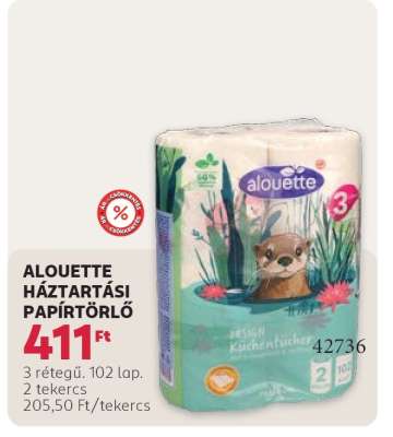 ALOUETTE HÁZTARTÁSI PAPÍRTÖRLŐ