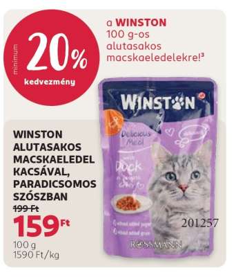 WINSTON ALUTASAKOS MACSKAELEDEL KACSÁVAL, PARADICSOMOS SZÓSZBAN