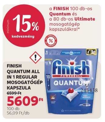 FINISH QUANTUM ALL IN 1 REGULAR MOSOGATÓGÉP KAPSZULA