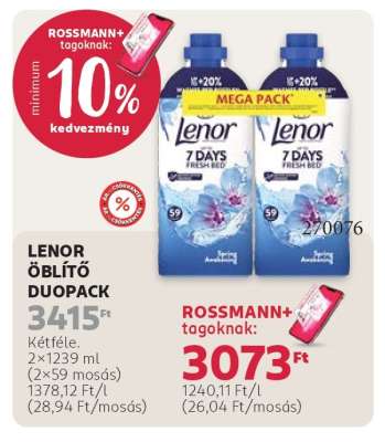 Lenor Öblítő Duopack