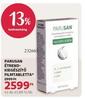 PARUSAN ÉTREND-KIEGÉSZÍTŐ FILMTABLETTA