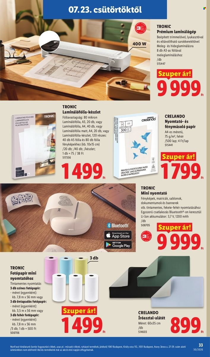 Lidl akciós újságok - 2026.07.23 - 2026.07.29. Oldal 33