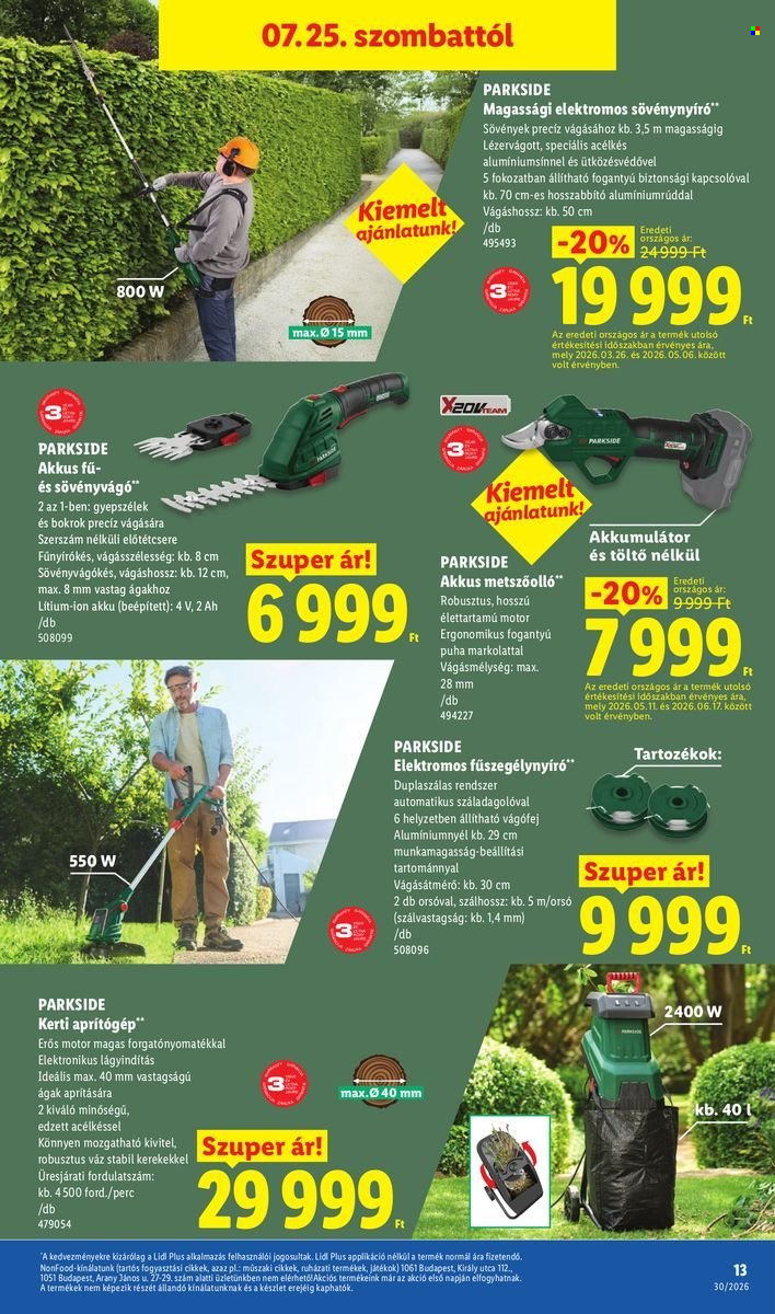 Lidl akciós újságok - 2026.07.23 - 2026.07.29. Oldal 13