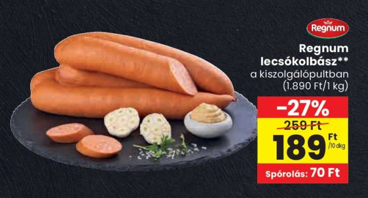 Regnum lecsókolbász