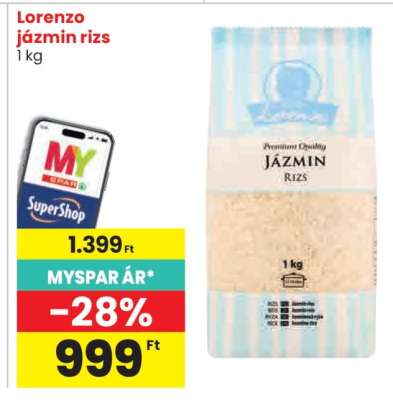 Lorenzo jázmin rizs