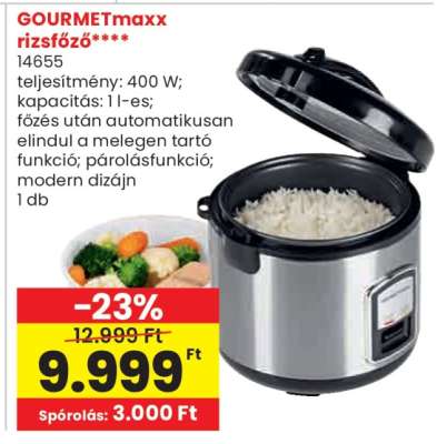 GOURMETmaxx rizsfőző