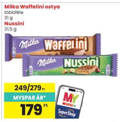 Milka Waffelini és Nussini