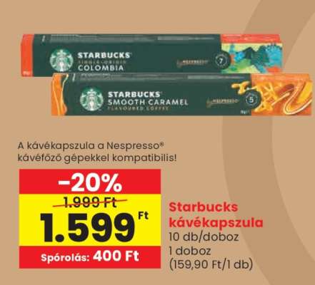 Starbucks kávékapszula