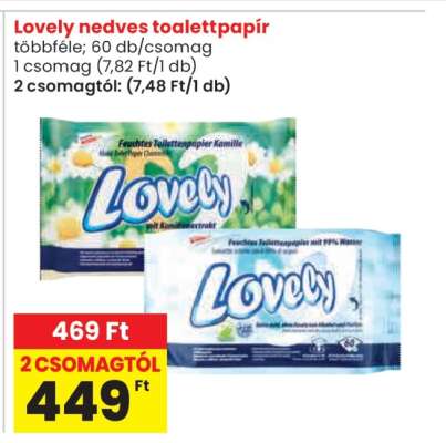 Lovely nedves toalettpapír