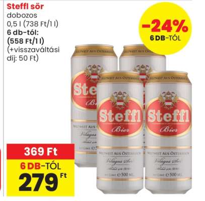 Steffl sör dobozos
