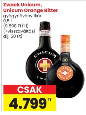 Zwack Unicum, Unicum Orange Bitter