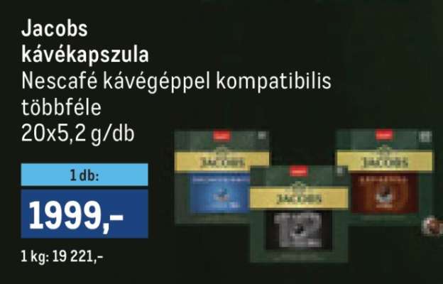 Jacobs kávékapszula
