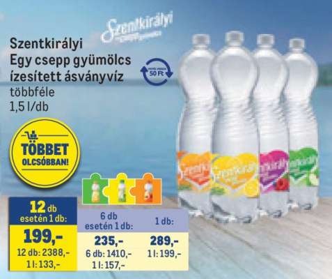 Szentkirályi Egy csepp gyümölcs ízesített ásványvíz