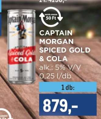 CAPTAIN MORGAN SPICED GOLD & COLA
