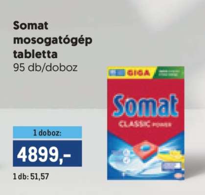 Somat Mosogatógép Tabletta