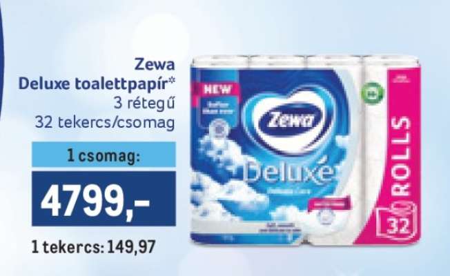 Zewa Deluxe toalettpapír