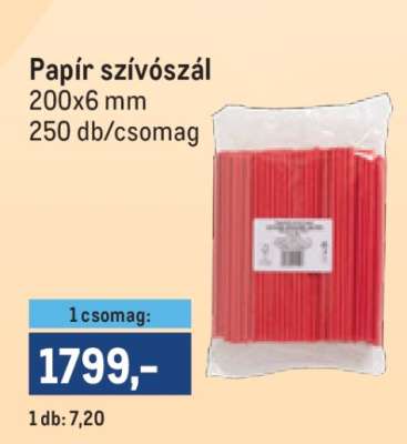 Papír szívószál