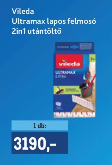 Vileda Ultramax lapos felmosó 2in1 utántöltő