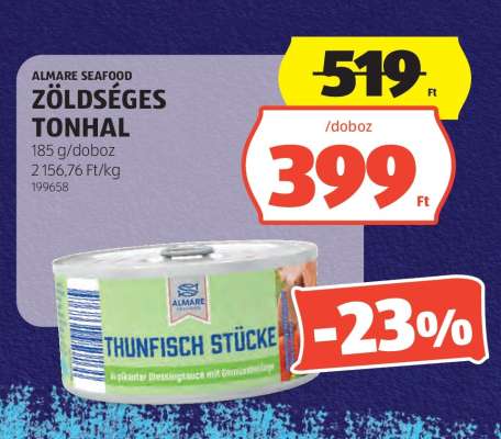 ALMARE SEAFOOD ZÖLDSÉGES TONHAL
