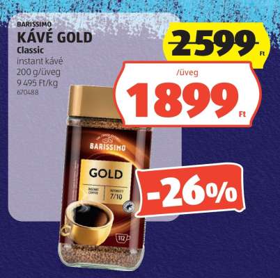 BARISSIMO KÁVÉ GOLD
