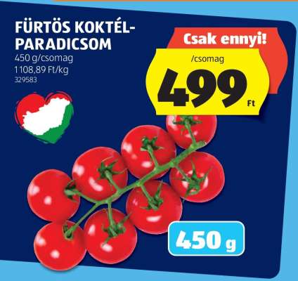 Fürtös koktélparadicsom