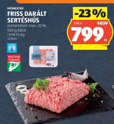 Friss, darált sertéshús